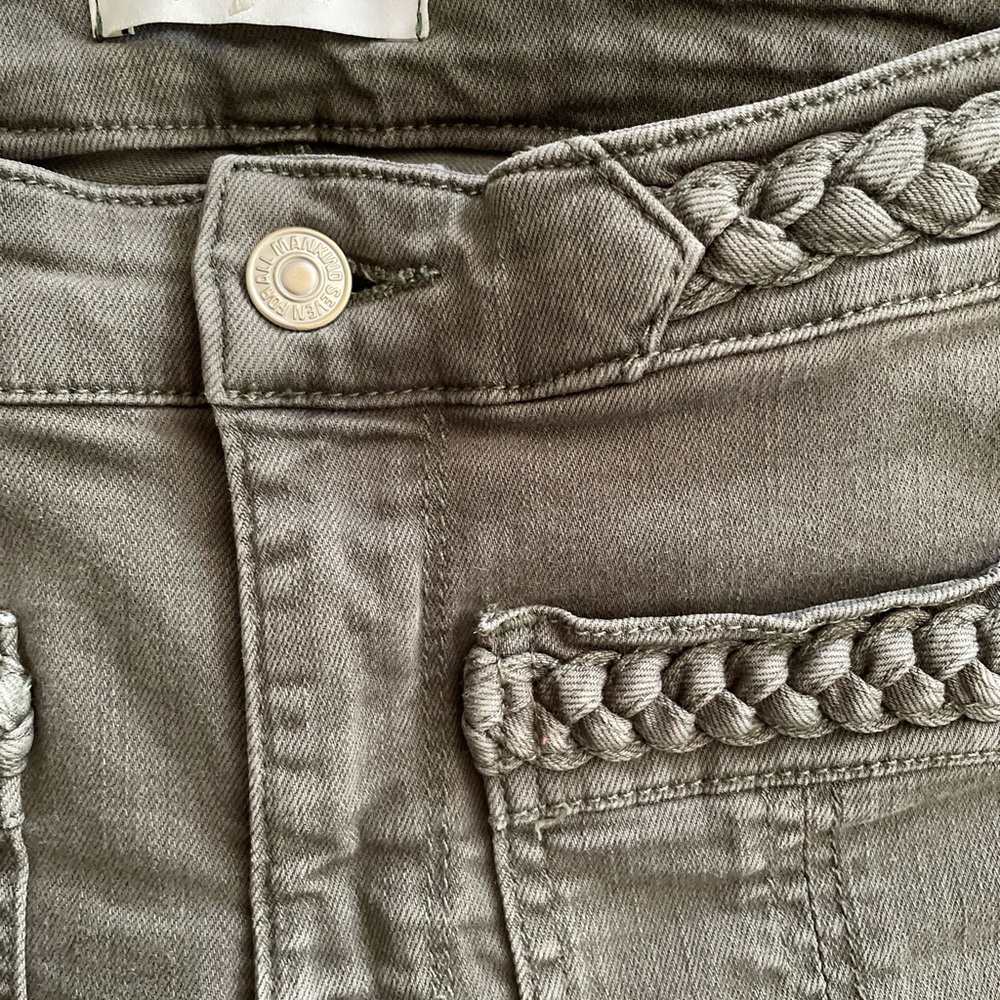7 For All Mankind Green/Gray Trousers